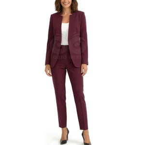 Ladies Premium Pant Suit <b>Set</b> Stylish <b>Blazer</b> Matching Trousers Business Office Formal Wear Wholesale - Product Image 2