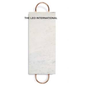 Plateau de service élégant et classique en acier inoxydable galvanisé, forme carrée, texture martelée, design créatif - Product Image 3