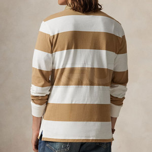 Camiseta de Rugby Moderna para Hombre, Manga Larga, Transpirable, con Logotipo Frontal Personalizado, Nombre del Equipo, Tela Resistente y Cómoda para Uso Diario - Product Image 4