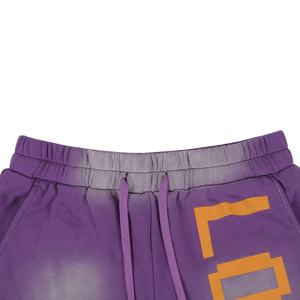 Pantalones Cortos Deportivos Relicstar Vintage Streetwear de Felpa Francesa para Hombre, Personalizados, 100% Algodón, Holgados, con Efecto Deslavado al Sol y Lavado Ácido - Product Image 5