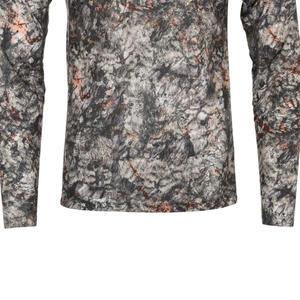 Chemise de chasse à manches longues pour homme, camouflage, col rond, polyester respirant, vêtement d'extérieur pour l'été, logo personnalisé, doublure en coton - Product Image 6
