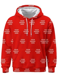 Customized Photo/Logo Men's Lined Fleece Pullover Hoodie Full-Body Printed Cartoon Pattern Eco-Friendly Multi-Color Options Soft - Product Image 2