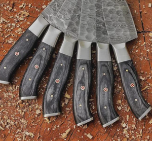 LEGACY BLADES Juego de Cuchillos de Cocina Profesionales de 5 Piezas, Acero de Damasco de 67 Capas, Ambidiestros, Cuchillos de Chef Afilados como una Navaja, Sostenibles - Product Image 3