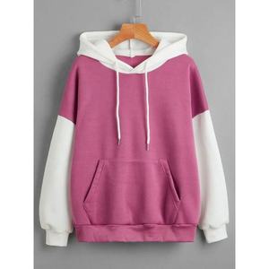 Sweat-shirt à capuche en tricot doublé en polaire pour femmes, manches longues, décontracté, pour l'automne et l'hiver, tenues streetwear - Product Image 1