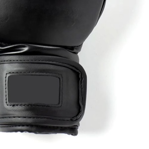 Gants de MMA demi-doigts en cuir noir mat respirants et légers pour l'entraînement, le sparring, le grappling, la boxe et le Muay Thai - Product Image 4