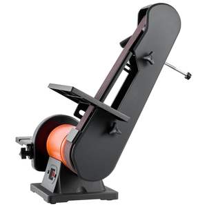 Sander à disque professionnel 420W 6 pouces, bande 2 pouces x 42 pouces, réglages d'angle multiples, bricolage, travail du bois, rénovation de meubles, couteau - Product Image 1