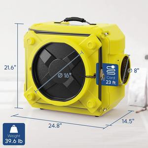 Nouvelle promotion : Purificateur d'air avec filtration en 3 étapes, machine à air négatif empilable pour usage industriel et commercial - Product Image 3