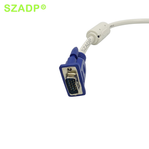 VGA Để VGA 3 + 2 Cáp Nam Để Nam Cáp Kết Nối Cáp 15 Pin Màu Xanh Đa Phương Tiện Cổ Đồng Trục Cho Màn Hình Máy Tính HDTV 1.5M Dây - Product Image 5