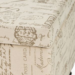 Panca Rettangolare Imbottita con Contenitore e Poggiapiedi per Soggiorno, Ingresso e Camera da Letto - Product Image 3
