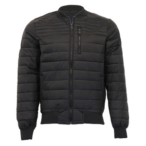 Chaqueta Acolchada Verde Oliva para Hombre, Cuello Alto, Resistente al Viento, Color Sólido, Relleno de Poliéster, Cierre de Cremallera, Corte Regular - Product Image 5