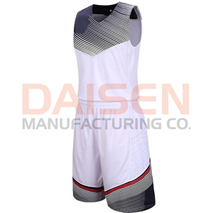 Conjunto de Uniforme de Baloncesto Unisex DAISEN |   100% Poliéster Transpirable de Secado Rápido |   Diseño de Logotipo a Color - Product Image 4