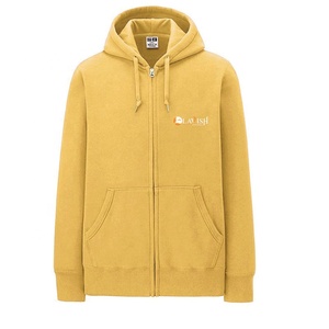 เสื้อฮู้ดซิปขนแกะกันหดสำหรับผู้ชายผู้หญิงเสื้อมีฮู้ดแบบมีกระเป๋าจิงโจ้ปักลายมีฮู้ด - Product Image 6