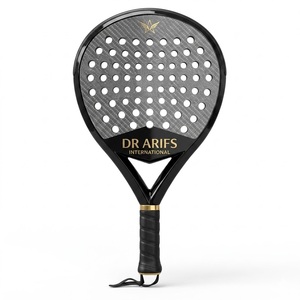 Raquette de padel DR ARIFS INTERNATIONAL Teardrop en carbone graphite, motif de cordage 16x20, poignée antidérapante, design durable - Product Image 1