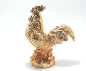 Vietstyle's factory produces beautiful golden chicken statues to decorate homes and cash registers for employees, made in Vietna