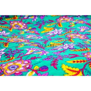 Tela de Algodón Estampada Floral de la Mejor Calidad, Proveedor Indio, Venta al por Mayor, Compre a Precio de Mayoreo en Pedidos al por Mayor - Product Image 4