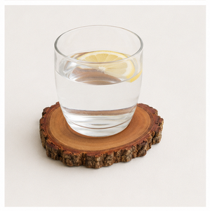 Premium Handcrafted Wood <b>Log</b> Coasters With Natural Bark Edge Eco-Friendly Heat Resistant Rustic Wood Slices For Home Restaurant - Product Image 6