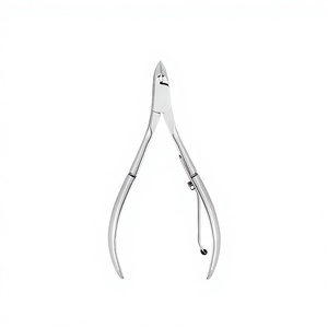 ที่ตัดหนังกำพร้าเหล็กแข็งเกรดพรีเมียม ที่ตัดเล็บสำหรับช่างทำเล็บมืออาชีพ พร้อมเคลือบสีเทาทั้งใบมีดและสปริงเดี่ยว บรรจุภัณฑ์แบบกำหนดเอง - Product Image 1