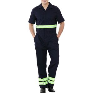 2025เสื้อสะท้อนแสงแขนสั้นของผู้ชายเพิ่มการมองเห็นด้วยไฟ LED สีเขียววัสดุผ้าฝ้ายแห้งเร็ว - Product Image 2