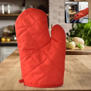 Gants de four en coton et silicone antidérapants, résistants à la chaleur, imperméables, matelassés en losanges, imprimés, pour micro-ondes, fournis par le fabricant - Product Image 2