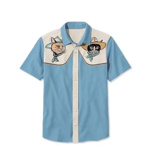 Chemise Hawaïenne Homme à Manches Courtes pour l'Été, Imprimé Floral Tropical Palmiers, en Popeline Respirante, Grandes Tailles, Idéale pour les Vacances - Product Image 3