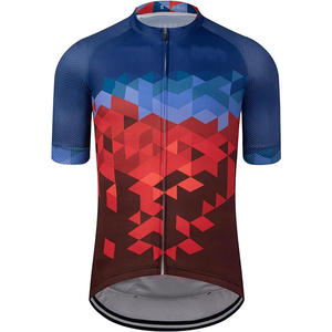 Maillot de cyclisme à compression pour homme, maillot de vélo à manches courtes personnalisé avec étiquette privée, vêtements de cyclisme vintage en gros - Product Image 5