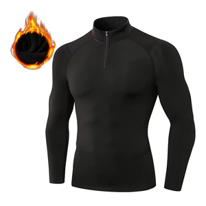 <b>Men</b> <b>Compression</b> <b>Shirt</b> Long Sleeve Workout Base Layer with Lightweight Stretch Material Moisture Wicking Breathable Fabric - Product Image 1