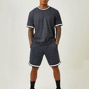 T-shirt en coton à manches courtes pour homme, coupe oversize, couleur unie, vêtement haut de gamme - Product Image 5