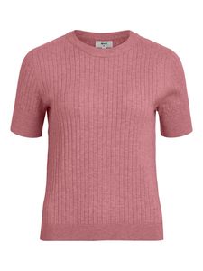 Camiseta de algodón sólido para mujer, manga corta, cuello redondo, informal, de verano, tejida, ligera - Product Image 1