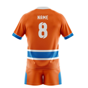 Nouvelle conception personnalisée, uniforme de rugby professionnel unisexe, ensemble maillot et short de rugby OEM par sublimation - Product Image 2