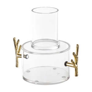 Custom Jewish Mayim Achronim Lucite Judaica Mayim Achronim Set con asas de ramita - Product Image 3