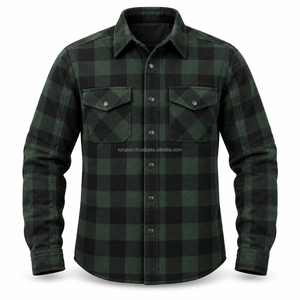 Chemise en flanelle pour moto avec doublure en Kevlar, construction renforcée et design pratique pour la conduite, le tourisme et les tenues décontractées - Product Image 5