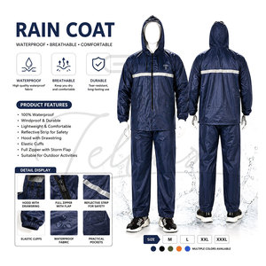 Meilleure Vente : Combinaisons de Pluie en Gros pour Hommes – Imperméables, Respirantes, à Capuche, pour Activités de Plein Air - Product Image 6