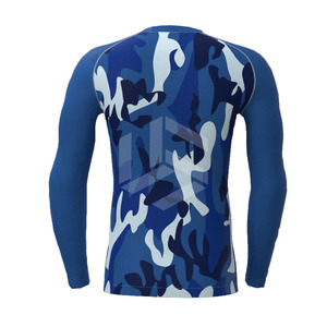Customized Sublimated Compression Shirt Men Workout Skinny Stretch Suit Sports Shirt Fitness Body Shirt Men Rash Guard - Product Image 6