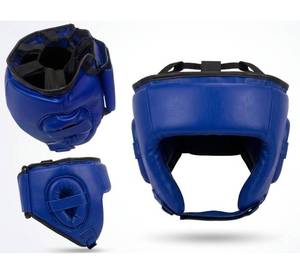 Professional <b>Boxing</b> Head Guard Open Face MMA Sparring Helmet PU Leather Muay Thai <b>Headgear</b> Protective Gear for Men Women - Product Image 2