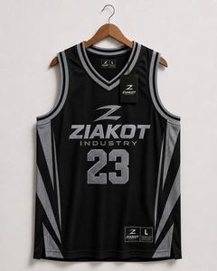 Wholesale Direct Ziakot Industry Custom Black Royal-<b>Red</b> Authentic Throwback Basketball Jersey - Product Image 5