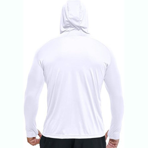 Sweat à capuche de pêche respirant, imperméable, UPF 50, par sublimation thermique, 100 % polyester, fabricant OEM, fournisseur, vente en gros - Product Image 6