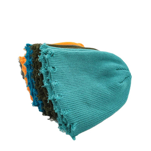 Wholesale Custom Logo Cashmere Dobby Jacquard Beanie <b>Hats</b> with Glitter Print & Sequin Embroidery Unisex Adult Winter Warm - Product Image 4