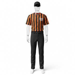 Vêtements de sport pour hommes, uniforme de baseball, appliqué, 100% polyester, anti-UV, évacuation de l'humidité, respirant, confortable, anti-plis, nouveau style - Product Image 1