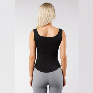 Camiseta sin Mangas para Mujer, Personalizada, Ecológica, de Secado Rápido, Transpirable, Ajustada, 100% Algodón, Informal, Deportiva, al por Mayor - Product Image 6
