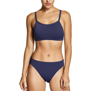 High Quality Women's Plus Size Backless <b>Thong</b> Bikini Swimsuit Underwire Spandex/Nylon Material Breathable Eco-Friendly 2-Piece - Product Image 1