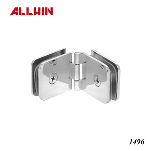 Pince en verre de porte de douche murale en forme de D Matériau en laiton disponible en pouces et mesures métriques - Product Image 3