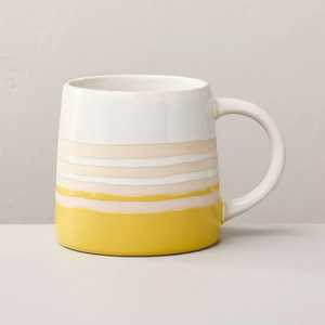 Striped Ceramic Coffee <b>Mugs</b> Matte Finish Minimalist Design Dishwasher Safe Microwave Safe Home Use - Product Image 5