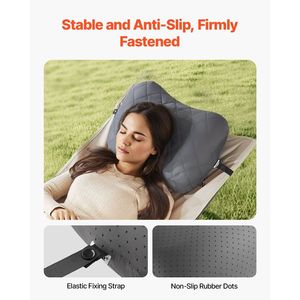 Cuscino Gonfiabile da Campeggio da 5 Pollici, Spesso e Morbido, per Viaggi e Escursioni, con Fodera Rimovibile e Lavabile e Funzioni di Stoccaggio - Product Image 4