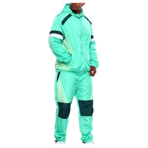 2026 Men's Two Piece Custom Sets Windbreaker Tracksuits <b>Reflective</b> Zip Up Nylon Two Piece Windbreaker Short Set For Men - Product Image 3