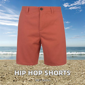 Pantalones Cortos Casuales de Verano para Hombre, 100% Algodón, Felpa Francesa, Cintura Media, Estampado Completo, Estilo Hip Hop - Product Image 3