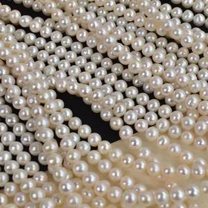 Collier de perles d'eau douce Akoya naturelles de Zhuji, 6-7 mm, perles semi-finies à forte luminosité, vente en gros - Product Image 4