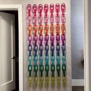 BE - Eslabones de Cadena Hechos a Mano con Resina Epoxi Transparente de Alta Calidad, Decoración Colorida para Colgar en la Pared, Proyectos de Bricolaje, Ángel Artístico de Graduación - Product Image 1