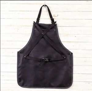 ผ้ากันเปื้อนช่างตัดผม - ผ้าแคนวาสกันน้ำพร้อมสายหนังแท้ ผ้ากันเปื้อนช่างตัดผม ช่างทำผม - Product Image 3