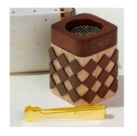 Meilleures ventes 2027 : Brûleur d'encens Bakhoor en bois de manguier arabe, diffuseur d'aromathérapie Oud parfumé à la rose, 100% naturel, de luxe