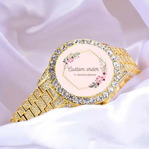 Montre mécanique de luxe entièrement sertie de moissanite VVS, bracelet 20 mm, unisexe, bijoux de fête hip-hop pour hommes et femmes - Product Image 2